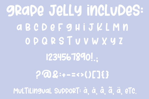 Grape Jelly, a fun bold handwritten font for Cricut Font Designing Digitals 