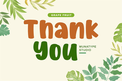 Grapefruit Font Mozarella 