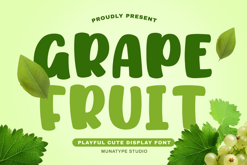 Grapefruit Font Mozarella 