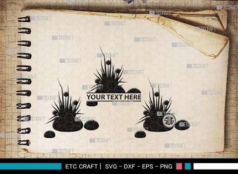 Grass Monogram, Grass Silhouette, Grass SVG, Field Svg, Wild Grass Svg, Lawn Svg, Floral Grass Svg, SB00498 SVG ETC Craft 