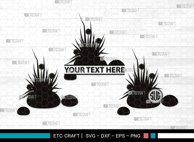 Grass Monogram, Grass Silhouette, Grass SVG, Field Svg, Wild Grass Svg, Lawn Svg, Floral Grass Svg, SB00498 SVG ETC Craft 