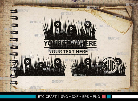 Grass Monogram, Grass Silhouette, Grass SVG, Field Svg, Wild Grass Svg, Lawn Svg, Floral Grass Svg, SB00498 SVG ETC Craft 