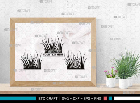 Grass Monogram, Grass Silhouette, Grass SVG, Field Svg, Wild Grass Svg, Lawn Svg, Floral Grass Svg, SB00498 SVG ETC Craft 