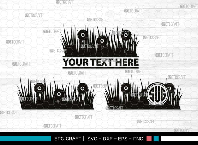 Grass Monogram, Grass Silhouette, Grass SVG, Field Svg, Wild Grass Svg, Lawn Svg, Floral Grass Svg, SB00498 SVG ETC Craft 