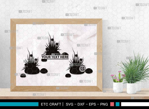 Grass Monogram, Grass Silhouette, Grass SVG, Field Svg, Wild Grass Svg, Lawn Svg, Floral Grass Svg, SB00498 SVG ETC Craft 