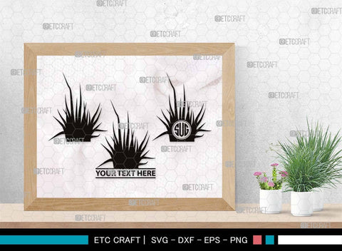 Grass Monogram, Grass Silhouette, Grass SVG, Field Svg, Wild Grass Svg, Lawn Svg, Floral Grass Svg, SB00498 SVG ETC Craft 