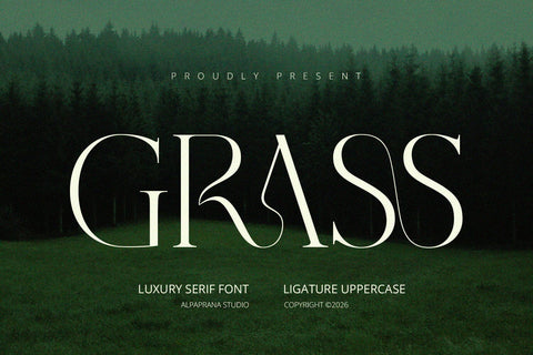 Grass - Serif Font Font Alpaprana Studio 