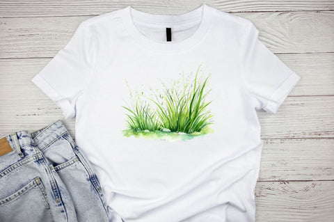 Grass Watercolor Sublimation Clipart Bundle Sublimation Designangry 