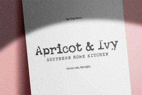 Grassroots Typewriter Font Font Beck McCormick 