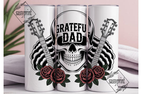 Grateful Dad Tumbler Wrap Sublimation sassyprint 