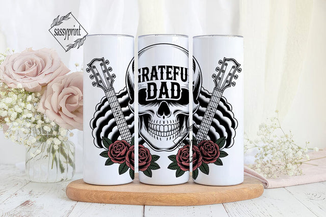 Grateful Dad Tumbler Wrap Sublimation sassyprint 