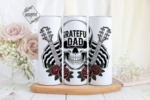 Grateful Dad Tumbler Wrap Sublimation sassyprint 