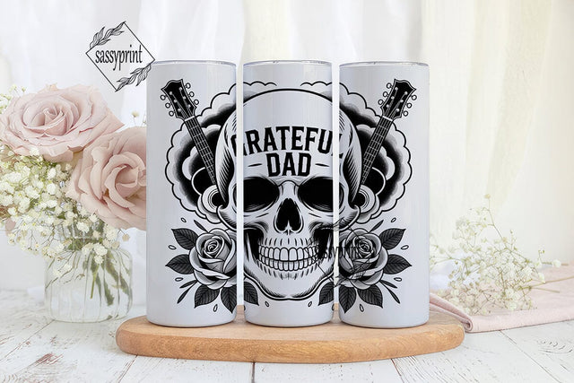 Grateful Dad Tumbler Wrap Sublimation sassyprint 