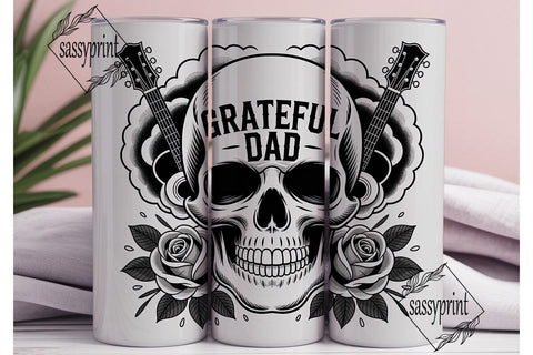 Grateful Dad Tumbler Wrap Sublimation sassyprint 
