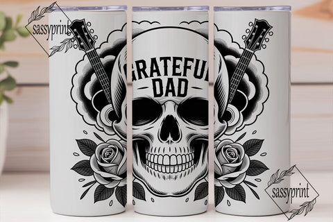 Grateful Dad Tumbler Wrap Sublimation sassyprint 