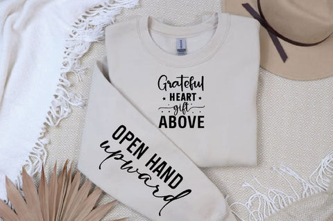 Grateful heart gift above Sleeve SVG Design, Christian Sleeve SVG, Faith SVG Design, Jesus Sleeve SVG SVG Regulrcrative 