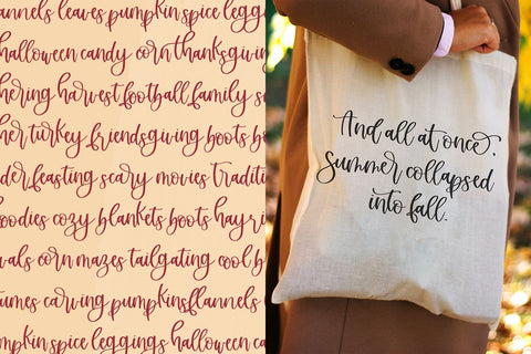 Grateful Season Script Font Beck McCormick 