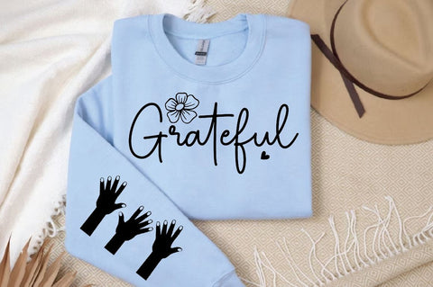 Grateful Sleeve SVG Design, Christian Sleeve SVG, Faith SVG Design, Jesus Sleeve SVG SVG Regulrcrative 