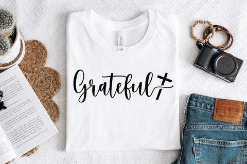 Grateful Sleeve SVG Design, Christian Sleeve SVG, Faith SVG Design, Jesus Sleeve SVG SVG Regulrcrative 