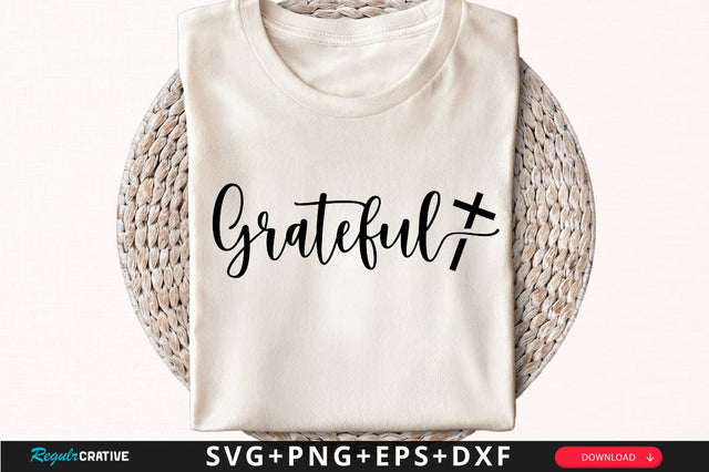 Grateful Sleeve SVG Design, Christian Sleeve SVG, Faith SVG Design, Jesus Sleeve SVG SVG Regulrcrative 