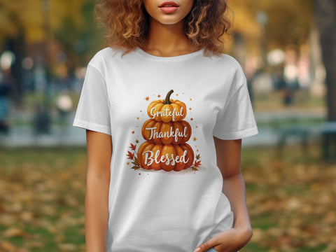 Grateful Thankful Blessed Fall Sublimation PNG Sublimation Luvleigh Digitals 