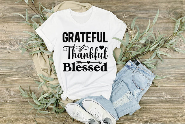 Grateful Thankful Blessed SVG Angelina750 