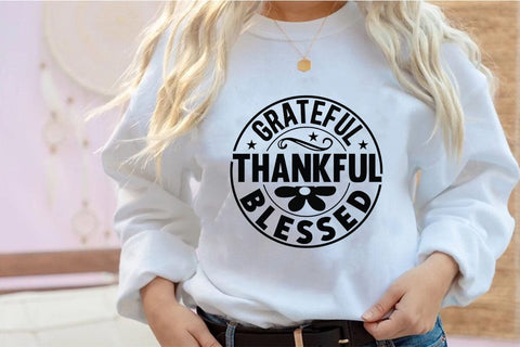 Grateful Thankful Blessed SVG Angelina750 