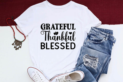 Grateful Thankful Blessed SVG Angelina750 