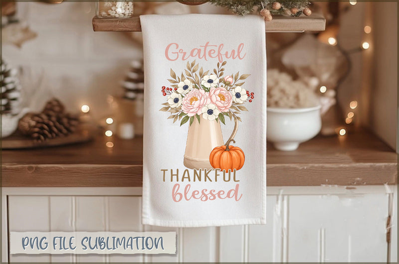 Grateful thankful blessed Towel PNG Sublimation Shetara Begum 