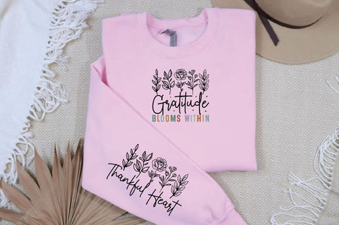 Gratitude Blooms Within Sleeve SVG Design SVG Designangry 