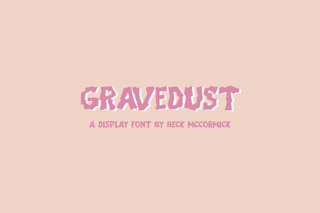Gravedust - A Scary Display Font Font Beck McCormick 