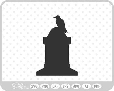 Gravestone Cemetery RIP Halloween SVG DottieDigitals 