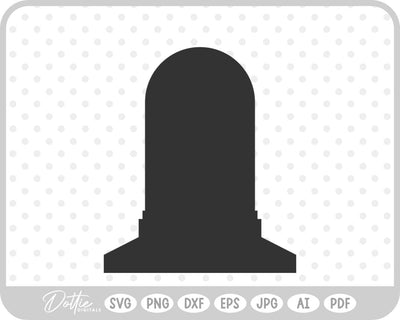 Gravestone Cemetery RIP Halloween SVG DottieDigitals 