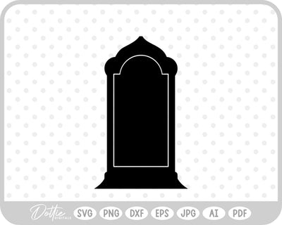 Gravestone Cemetery RIP Halloween SVG DottieDigitals 