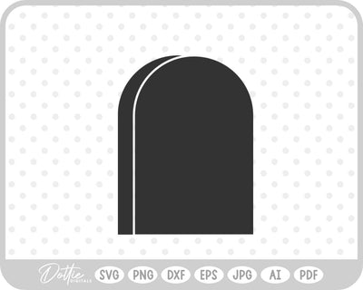 Gravestone Cemetery RIP Halloween SVG DottieDigitals 