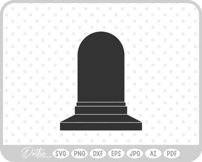 Gravestone Cemetery RIP Halloween SVG DottieDigitals 