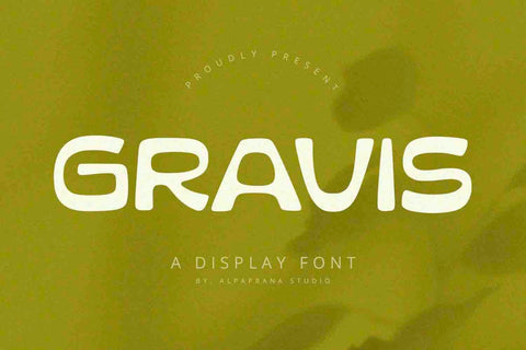 Gravis - Display Font Font Alpaprana Studio 
