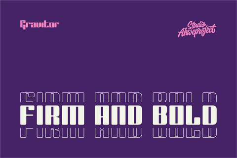 Gravitor Font ahweproject 