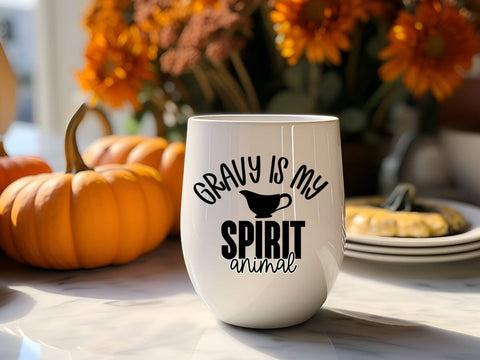 Gravy Is My Spirit Animal Thanksgiving SVG for Cricut and Silhouette SVG So_Fontsy_VIP 