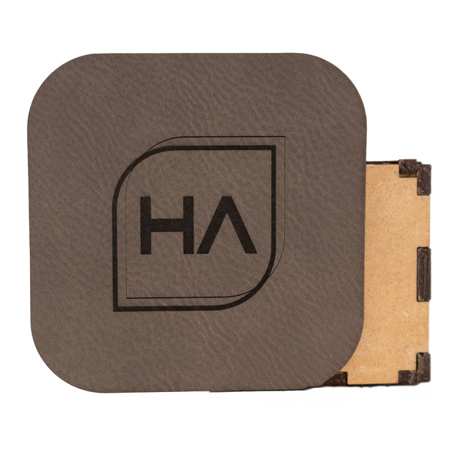 Gray/Black Leatherette Sheet Physical Houston Acrylic 