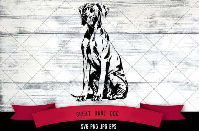 Great Dane Dog SVG, Dog SVG, Logo - Digital Download with Commercial License for Cricut, Silhouette, Scan N Cut Crafting SVG Loveleen Kaur 