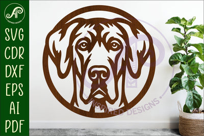 Great Dane Dog Wall Art SVG Laser Cut Dog Face Circle Sign SVG APInspireddesigns 