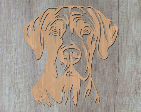 Great Dane Laser SVG Cut File, Great Dane Glowforge File, Great Dane DXF, Great Dane Wall Art SVG SVG HappyDesignStudio 