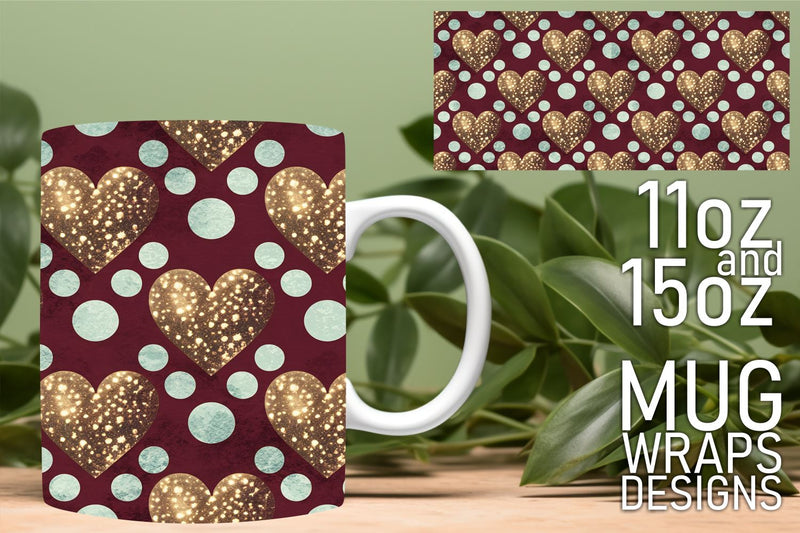 great for any creative project! , Beautifully designed mug wraps, Heart Sublimation HoodArtCraft 