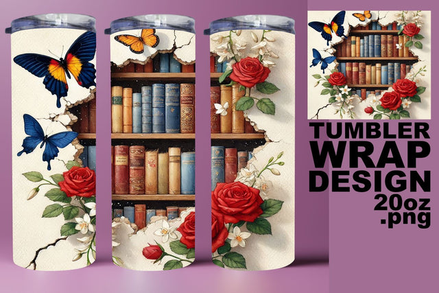 great for crafting adventures! , Chic tumbler design, Books Sublimation HoodArtCraft 