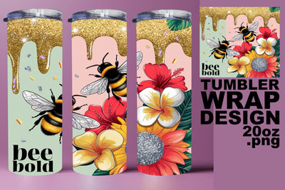 great for creative adventures! , Beautiful tumbler wrap, Bee Sublimation HoodArtCraft 