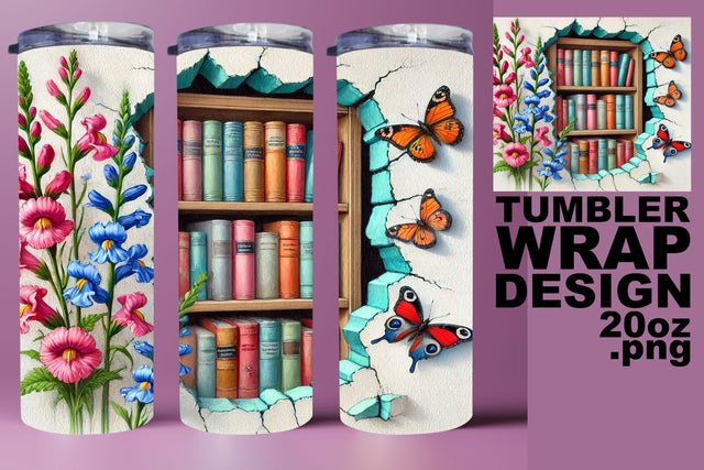 great for creative projects! , Trendy 20oz design, Books Sublimation HoodArtCraft 