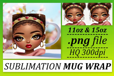 great for DIY projects! , Easy-to-use mug wrap PNGs, Love Girl Sublimation afrosvg 