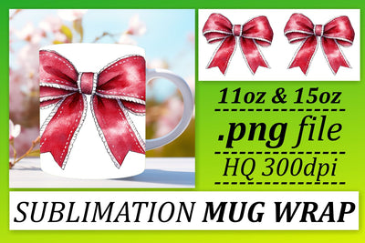 great for gifting! , Creative mug wrap designs, Bow Sublimation afrosvg 