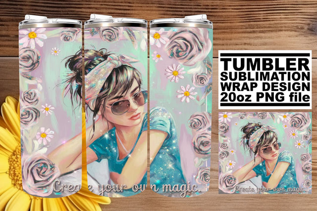 great for gifts! , Eye-catching 20oz tumbler wrap, Woman Sublimation afrosvg 